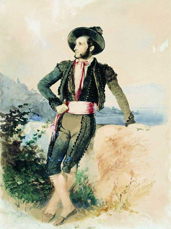 آیوازوفسکی در لباس ایتالیایی اثر واسیلی استرنبرگ