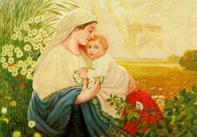 مریم مقدس با فرزند سال 1913