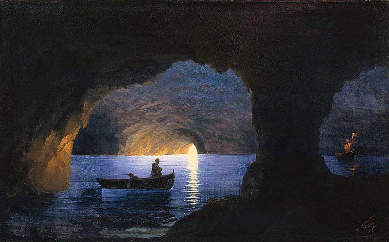 غار لاجوردی ناپل 1841
