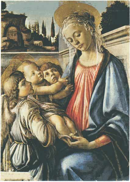 مریم با کودک و دو فرشته