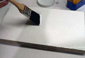 زیر سازی بوم نقاشی با جسو