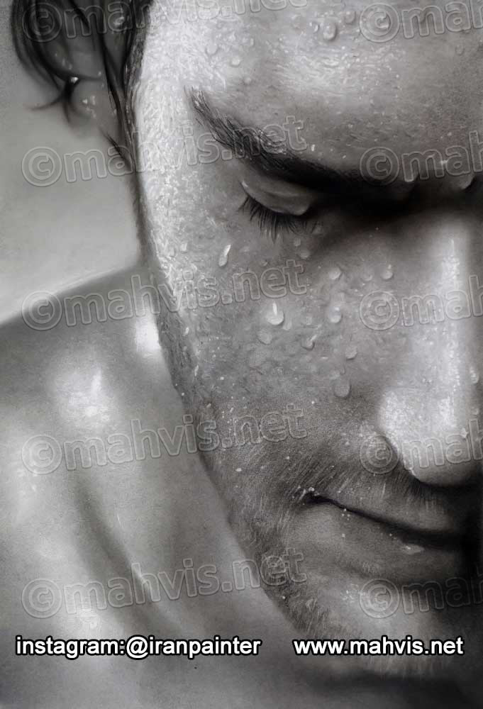 نمایش تکنیک‌های مختلف سایه‌زنی و ایجاد کنتراست در آموزش سیاه قلم